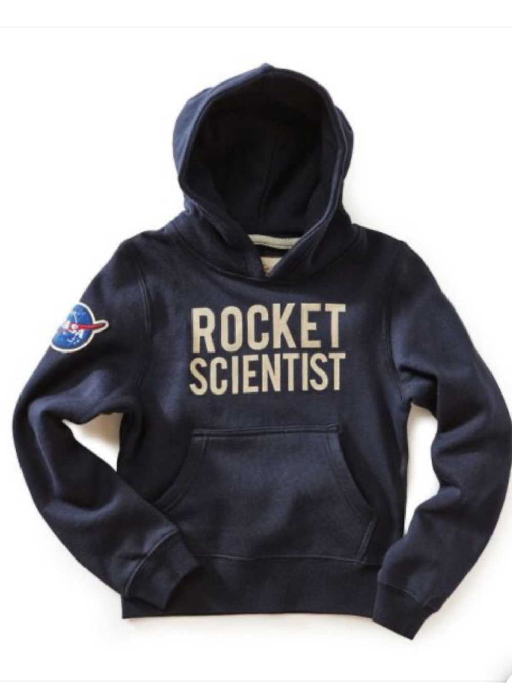 NASA Rocket Scientist Navy Kids Hoodie Sweatshirt- Size Toddler 3